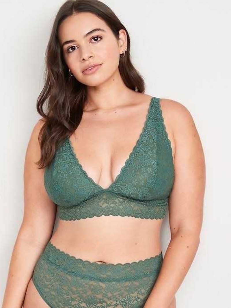 Old Navy Lace Bralette Top Forest Shade | HFV082614