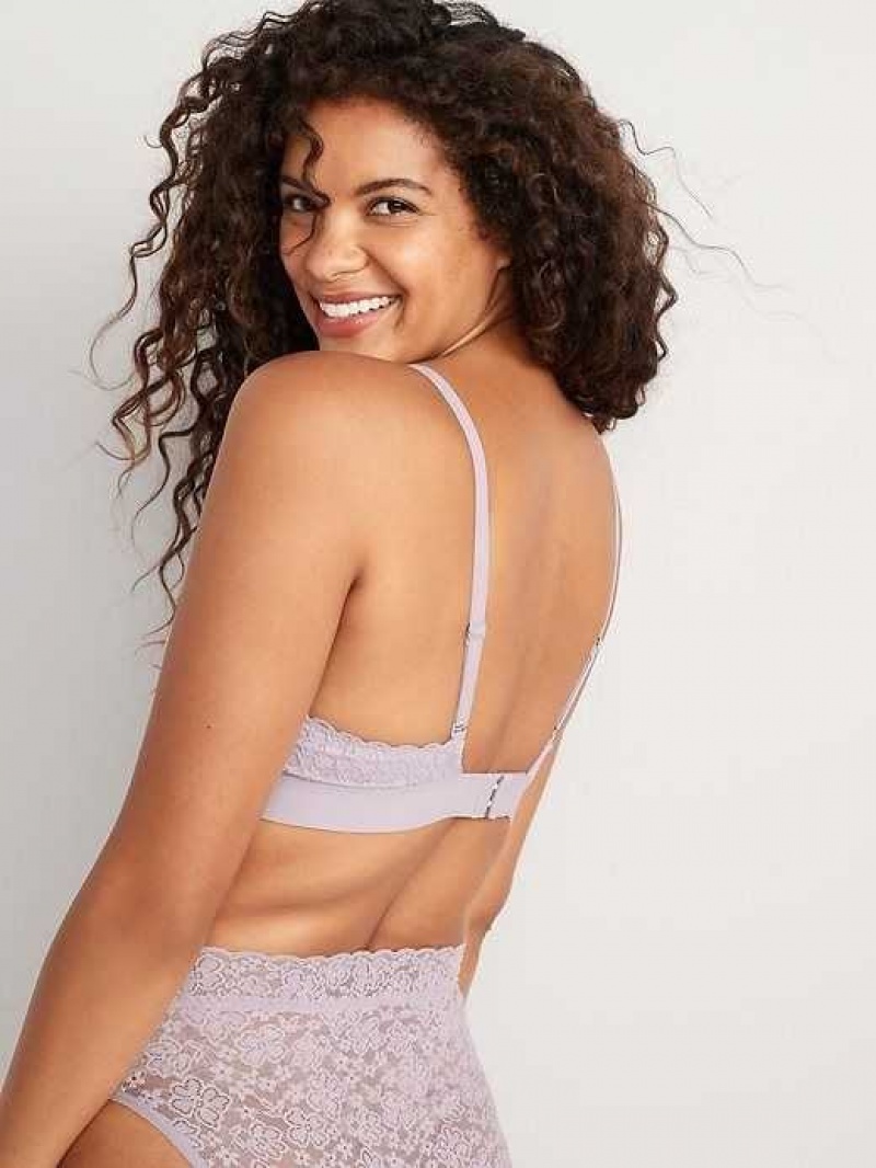 Old Navy Lace Bralette Top Grey | IFT691508