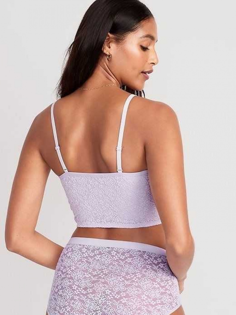 Old Navy Lace Brami Tank Top Lavender | HOU573460