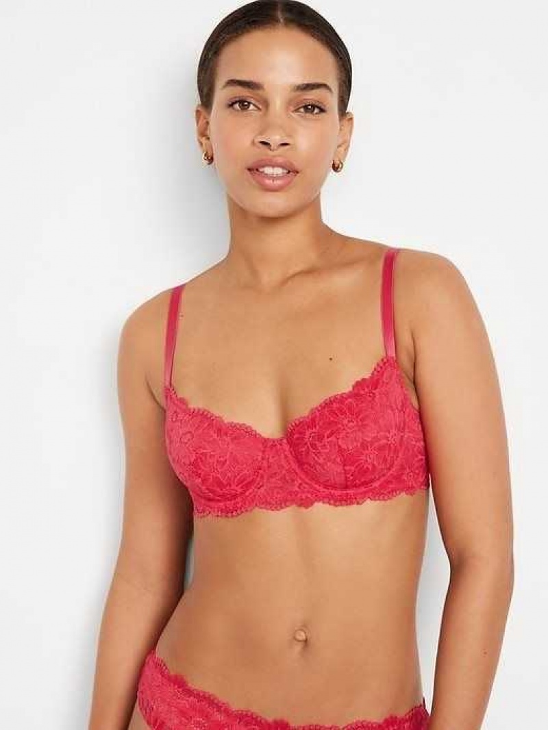 Old Navy Lace Underwire Balconette Bra Light Pink | OKY681974