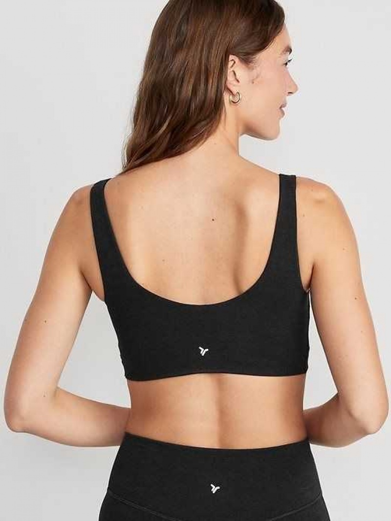 Old Navy Light Support PowerChill Sports Bra Dark Grey | CNQ495612