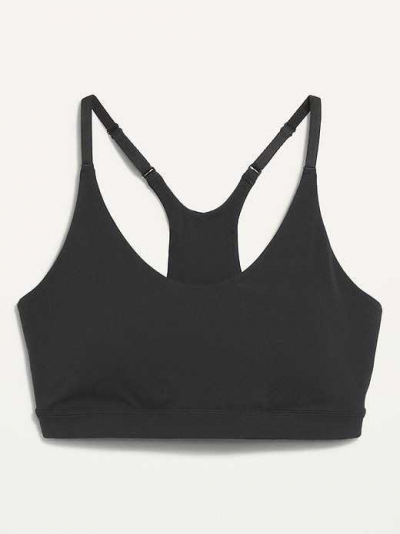 Old Navy Light Support PowerLite LYCRA ADAPTIV Sports Bra Black | ZAX659341