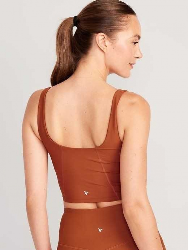 Old Navy Light Support PowerSoft Longline Sports Bra Umbria | DOI462159