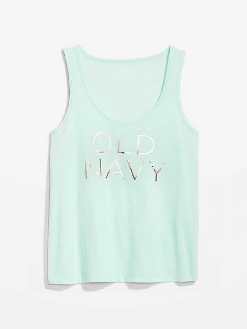 Old Navy Logo Graphic Tank Top Angel Falls | LRH268719