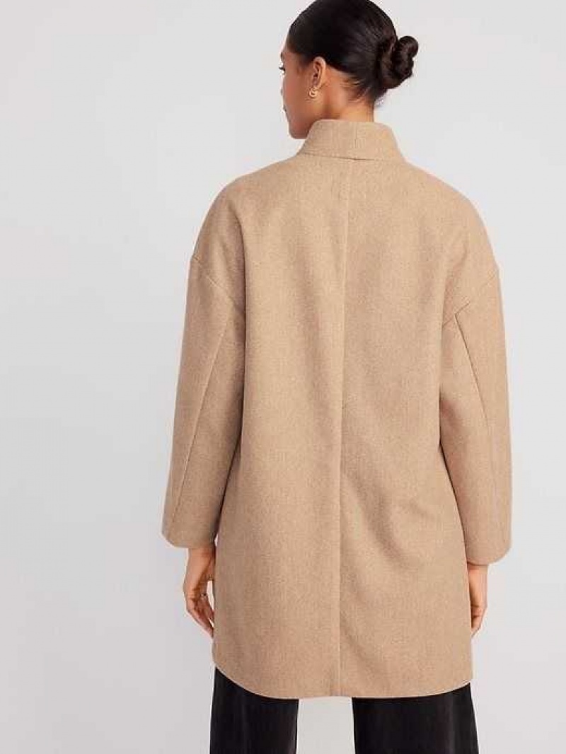 Old Navy Long-Line Cardigan Coat Brown | SXV187032