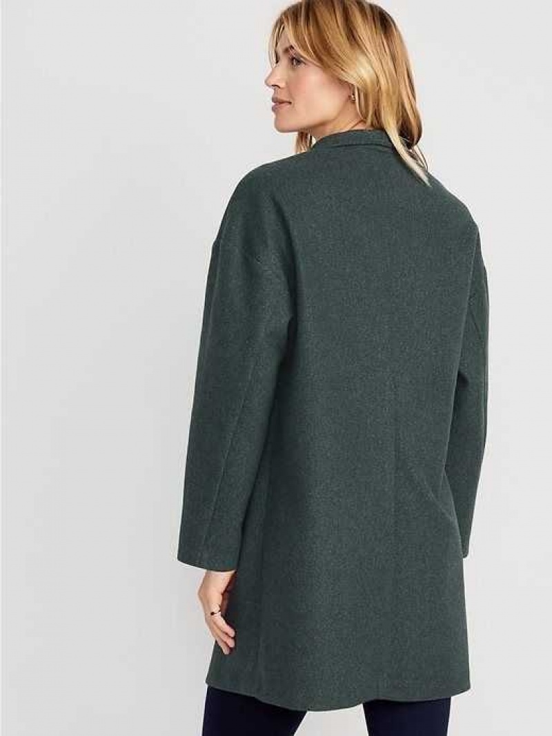 Old Navy Long-Line Cardigan Coat Dark Bottle | ORH841796