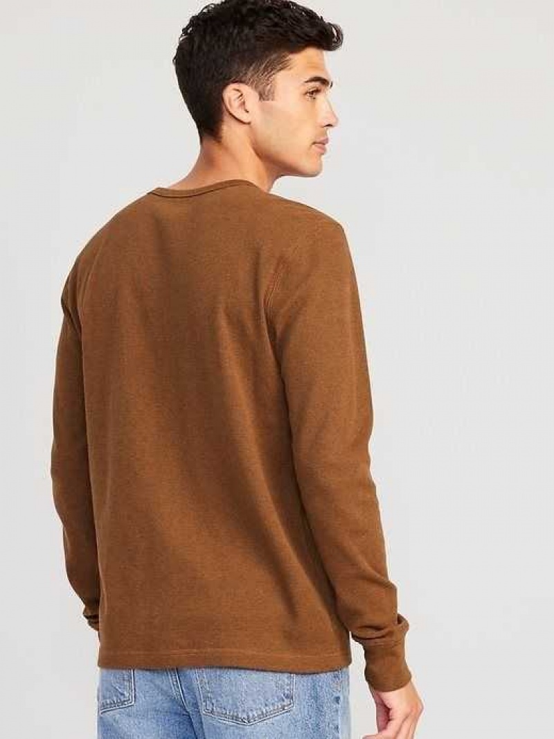 Old Navy Long-Sleeve Built-In Flex Waffle-Knit T-Shirt Jack O'lantern | EFM246853