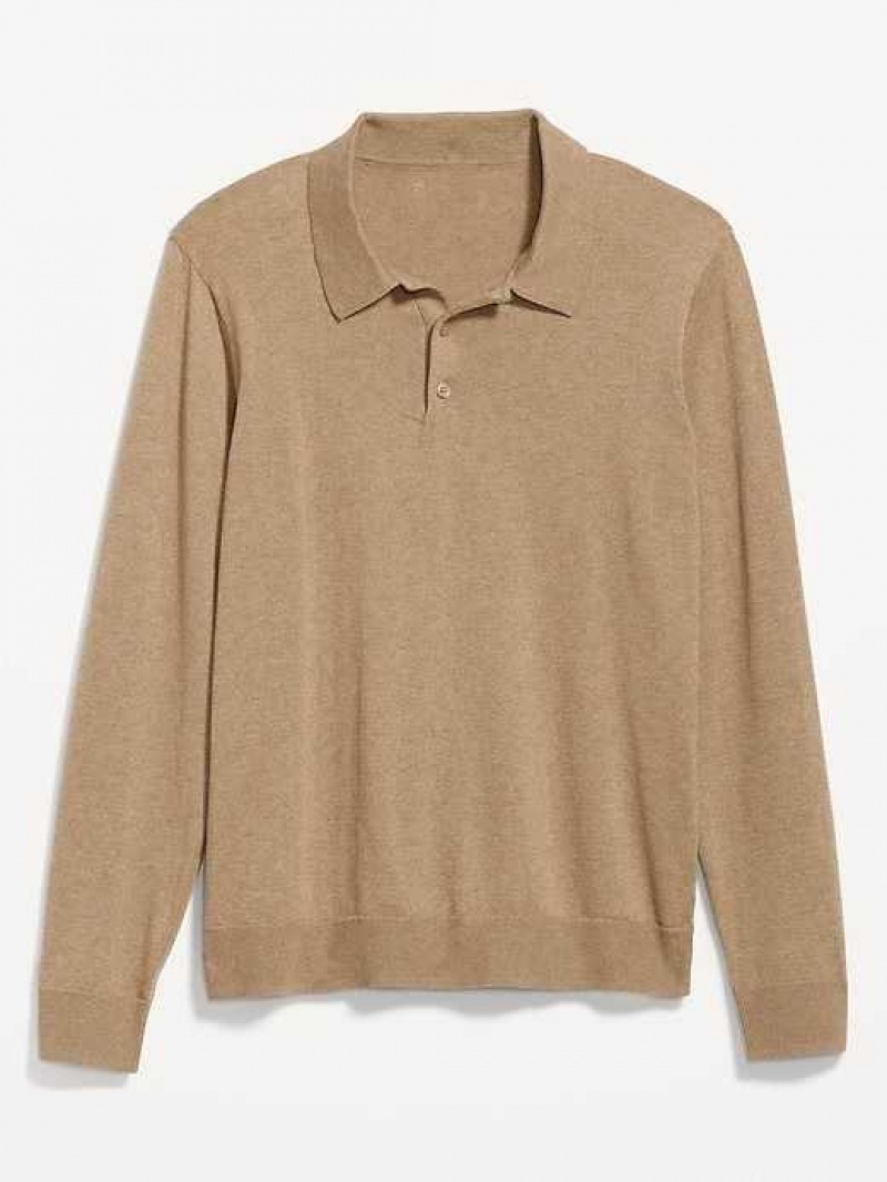 Old Navy Long-Sleeve Polo Pullover Sweater Brown | ESQ397208