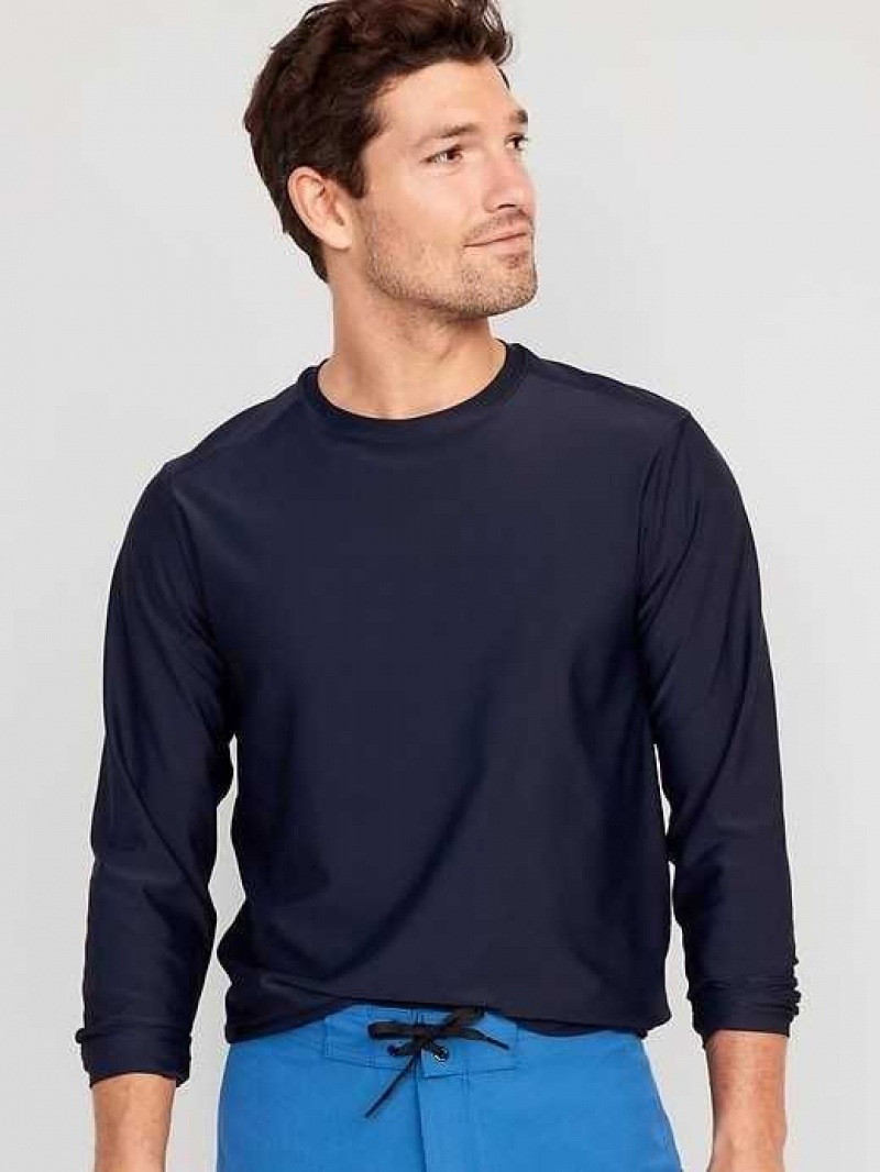 Old Navy Long-Sleeve Rashguard Navy | OAW457820