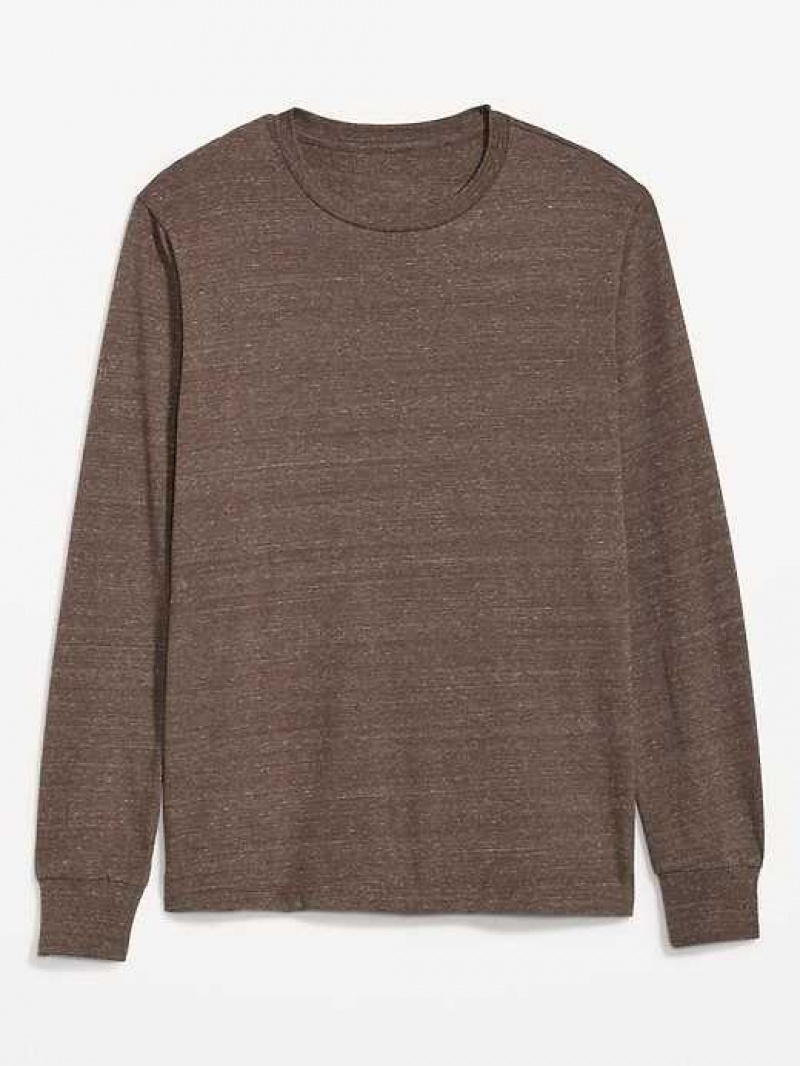 Old Navy Long-Sleeve Rotation T-Shirt Coffee | KNV594283