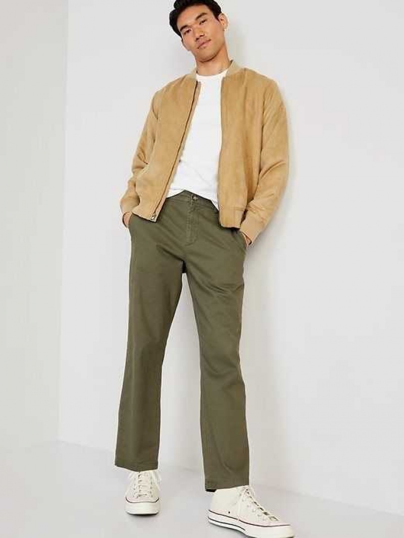 Old Navy Loose Built-In Flex Rotation Chino Pants Dark Green | YZO032478