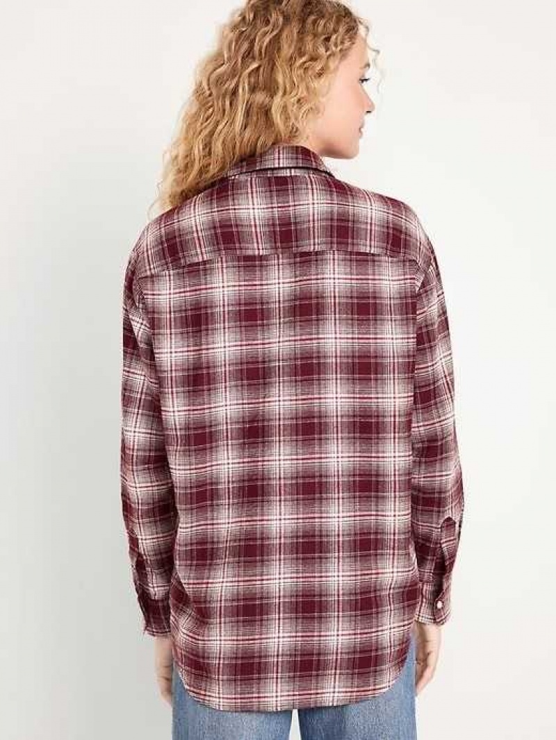 Old Navy Loose Flannel Shirt Raisin Arizona | KCI136497