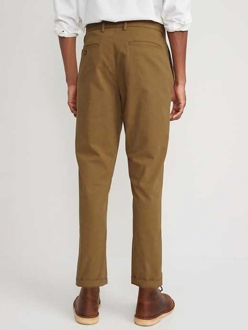 Old Navy Loose Taper Built-In Flex Rotation Ankle-Length Chino Pants Doe A Deer | VTW763159