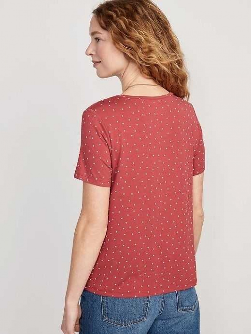 Old Navy Luxe Crew-Neck T-Shirt Red | ENJ851074