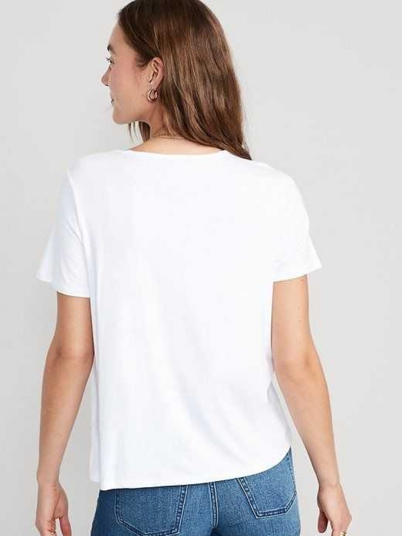 Old Navy Luxe Crew-Neck T-Shirt White | YFA712453