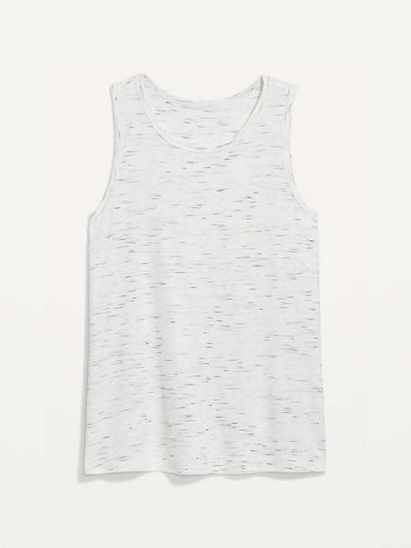 Old Navy Luxe Jersey-Knit Sleeveless T-Shirt Cream | XJI574230