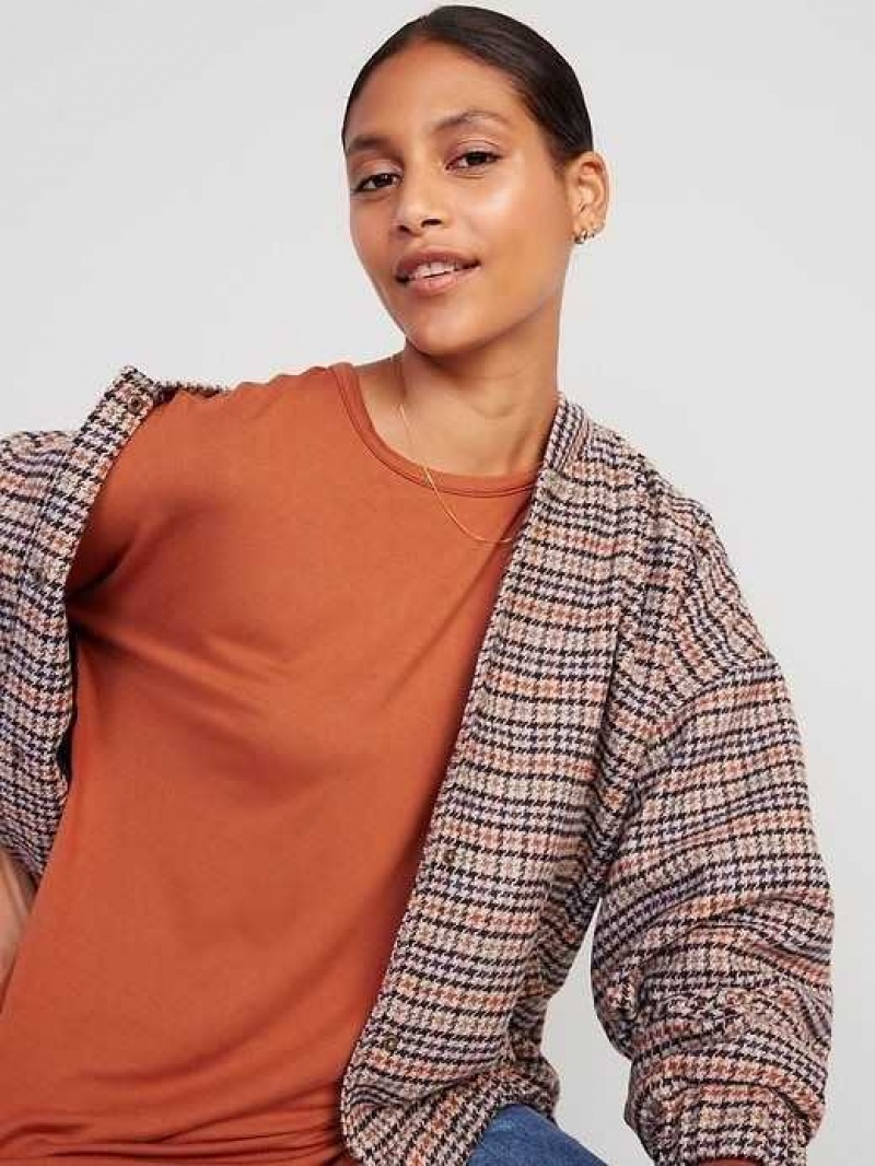 Old Navy Luxe Long-Sleeve Tunic T-Shirt Umbria | MUI271938