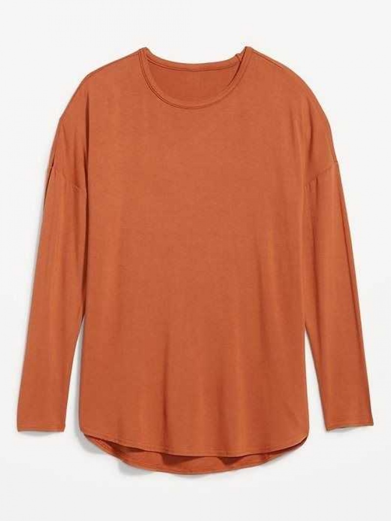 Old Navy Luxe Long-Sleeve Tunic T-Shirt Umbria | MUI271938