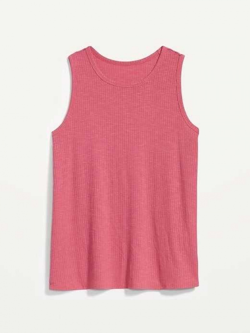 Old Navy Luxe Rib-Knit Swing Tank Top Lotus Blossom | ZED379104