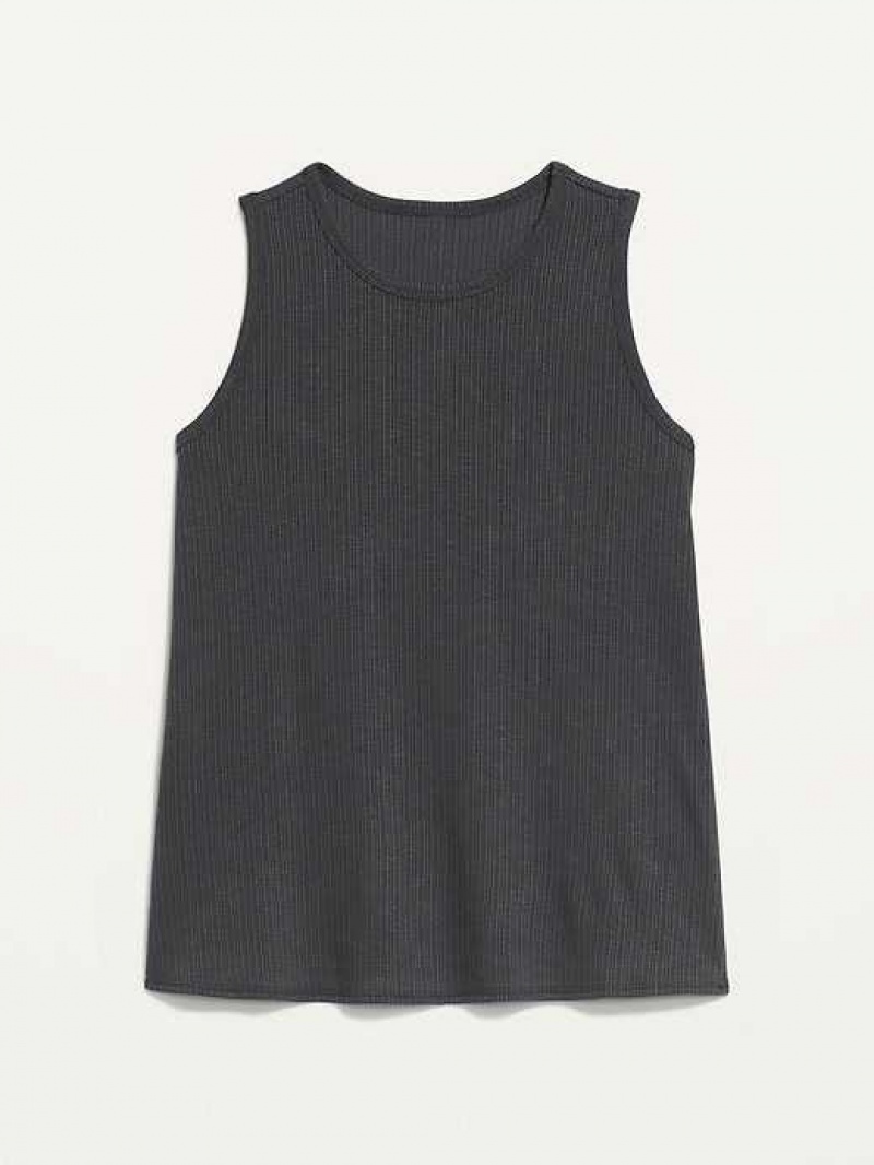 Old Navy Luxe Rib-Knit Swing Tank Top Panther | BXK813207