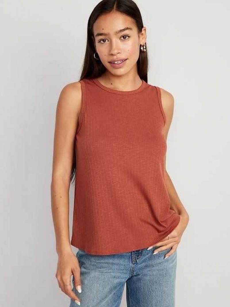 Old Navy Luxe Rib-Knit Swing Tank Top Umbria | TSF486270