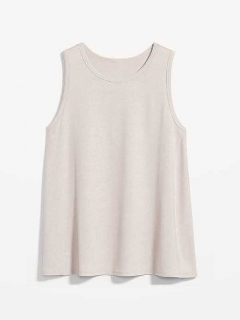 Old Navy Luxe Sleeveless High-Neck Glimmer T-Shirt Pink | IPQ729830