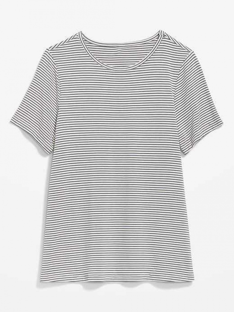 Old Navy Luxe Striped T-Shirt White / Blue Stripes | FZI162380