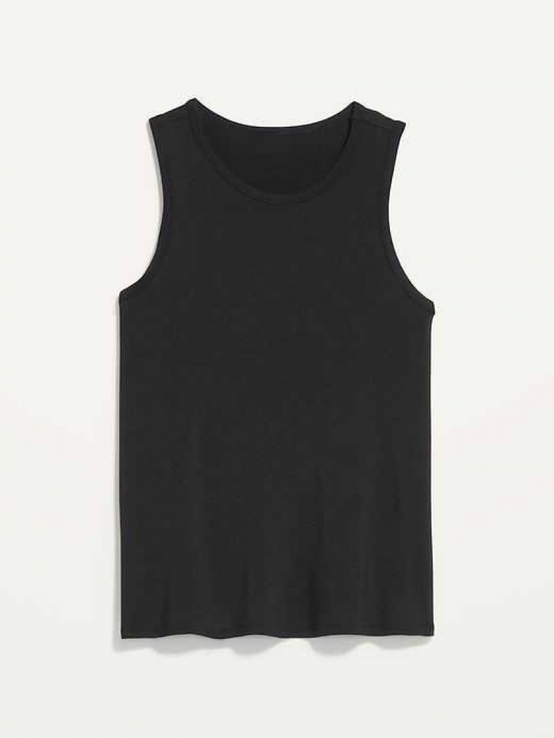 Old Navy Luxe Swing Tank Top Black | GHP091576