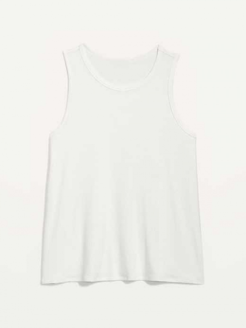 Old Navy Luxe Swing Tank Top White | YCU927183