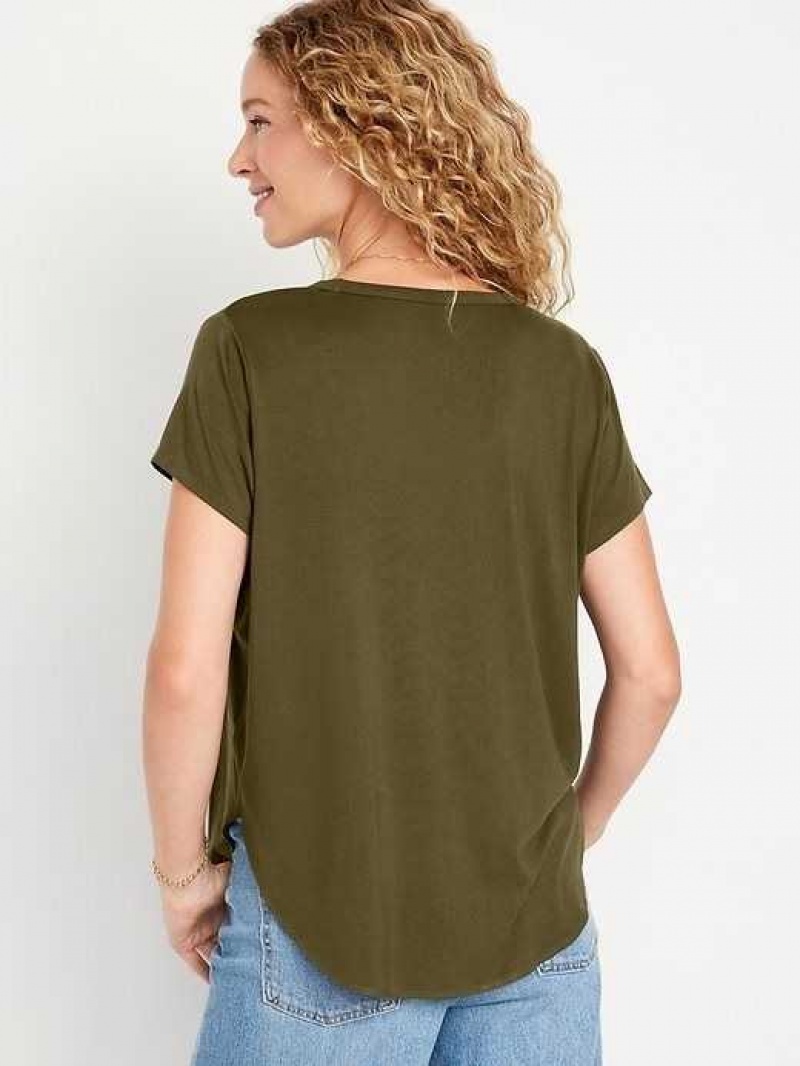 Old Navy Luxe Tunic T-Shirt Conifer | ZUT574296