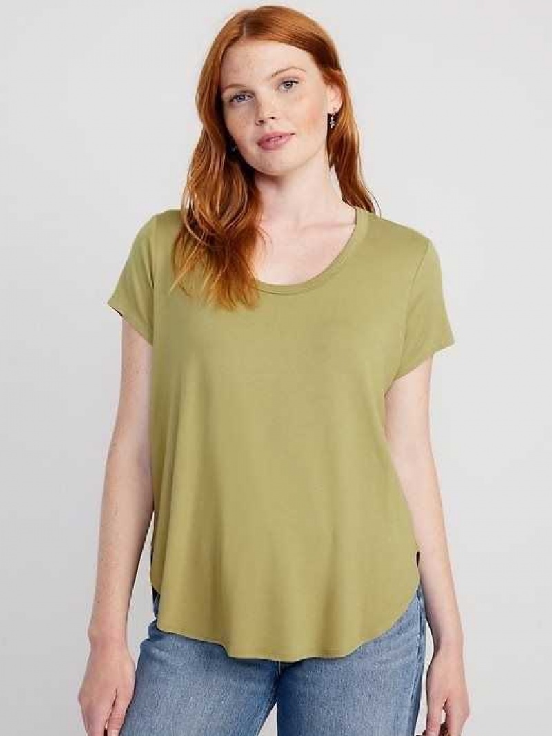 Old Navy Luxe Tunic T-Shirt Vetiver | XNU786052