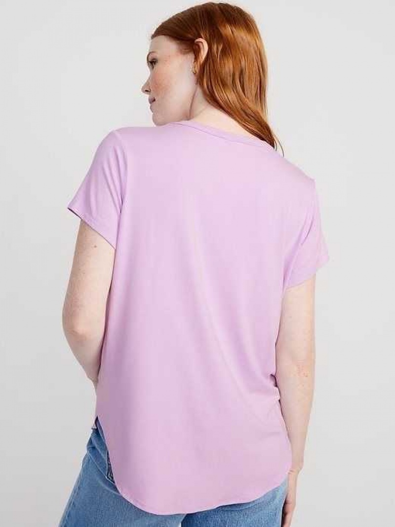 Old Navy Luxe Tunic T-Shirt Weeping Wisteria | SFQ896035