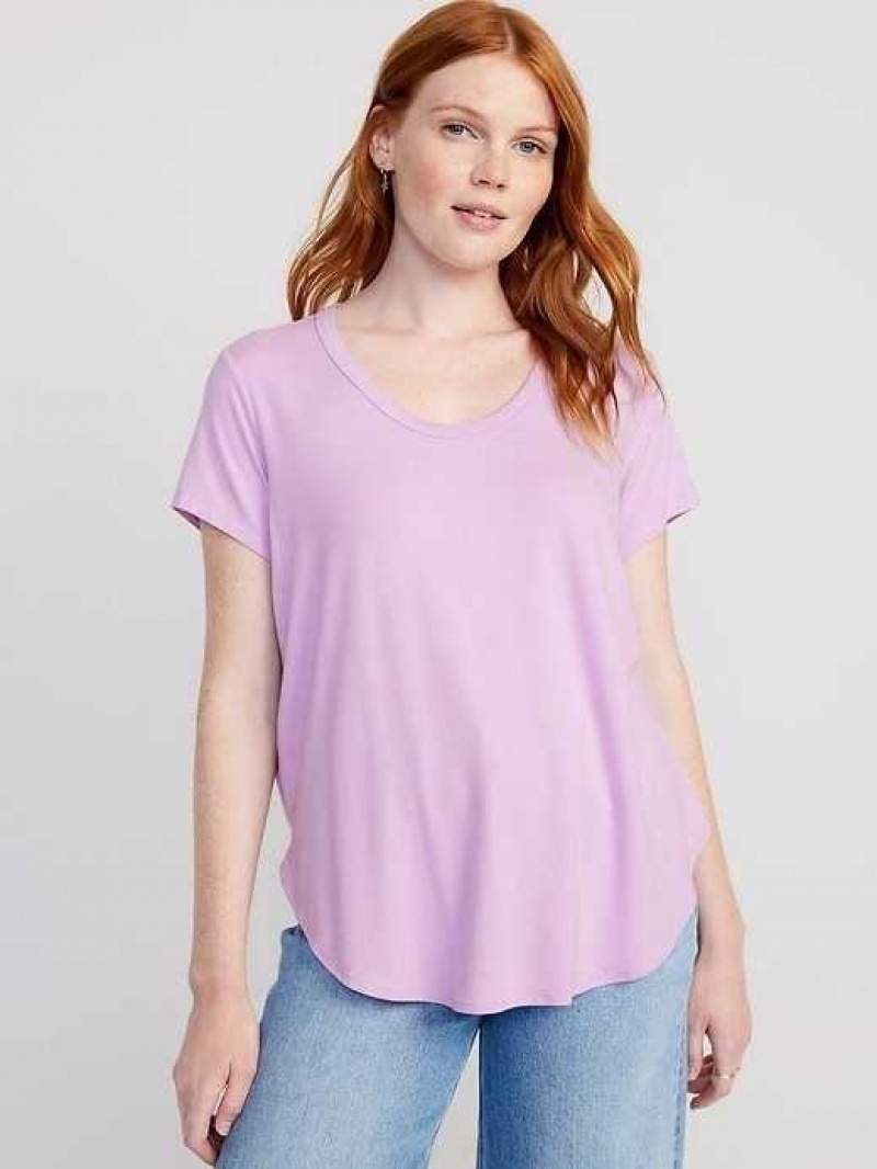 Old Navy Luxe Tunic T-Shirt Weeping Wisteria | SFQ896035