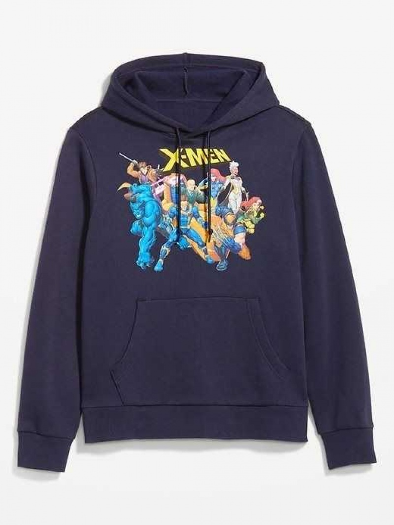 Old Navy Marvel X-Men Gender-Neutral Pullover Hoodie Navy | BTD432915