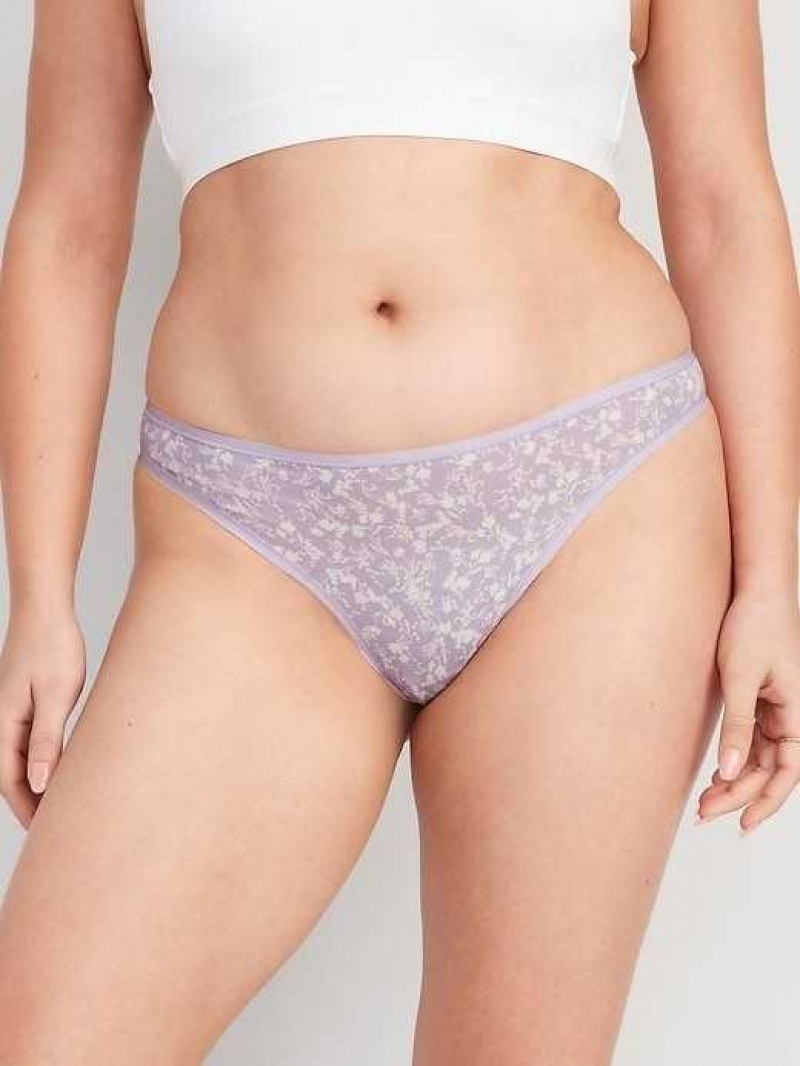 Old Navy Matching Classic Thong Underwear Purple | MOF967381