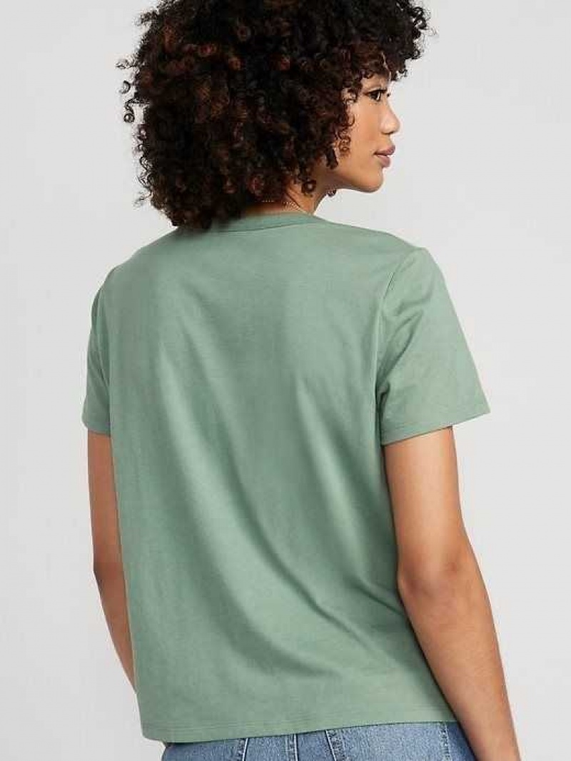 Old Navy Matching EveryWear Graphic T-Shirt Green | QBG062153