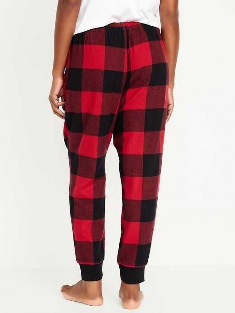 Old Navy Matching Flannel Jogger Pajama Pants Red | PKY428759