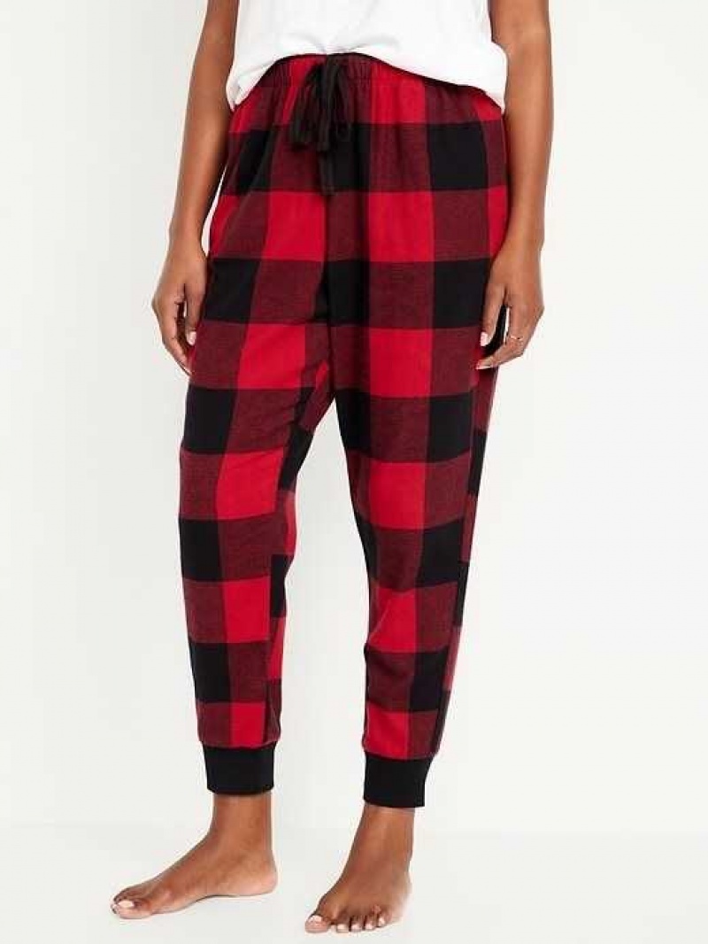 Old Navy Matching Flannel Jogger Pajama Pants Red | PKY428759