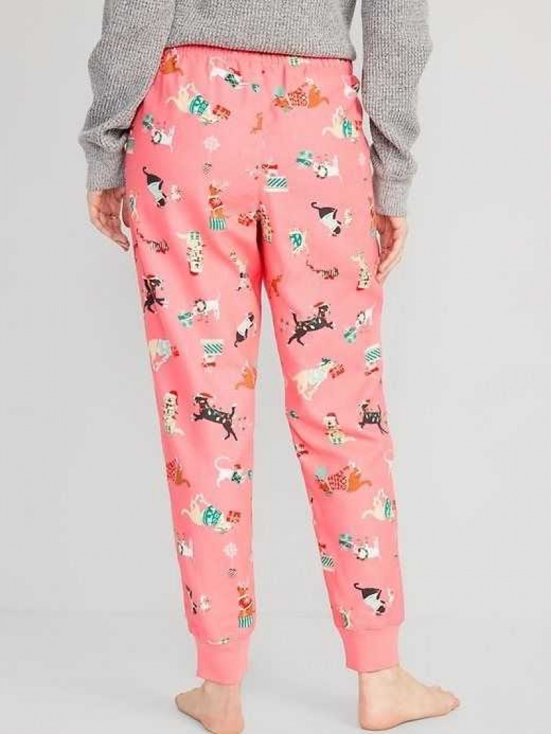 Old Navy Matching Flannel Jogger Pajama Pants Pink | NPX706481