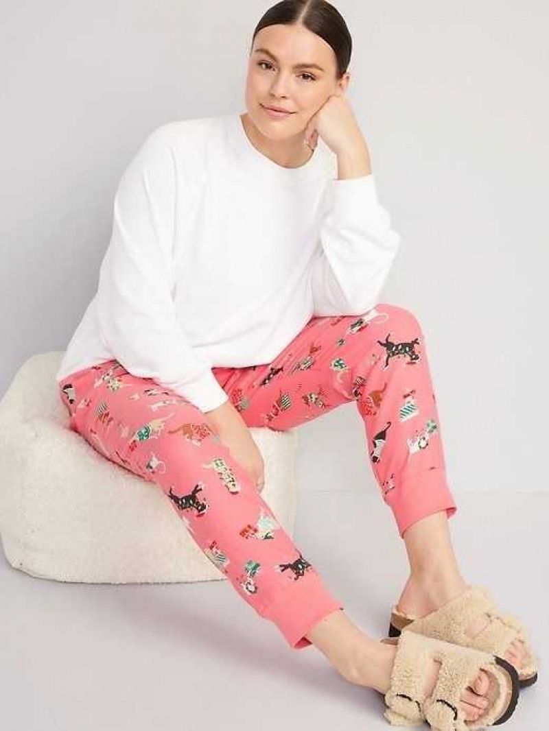 Old Navy Matching Flannel Jogger Pajama Pants Pink | NPX706481