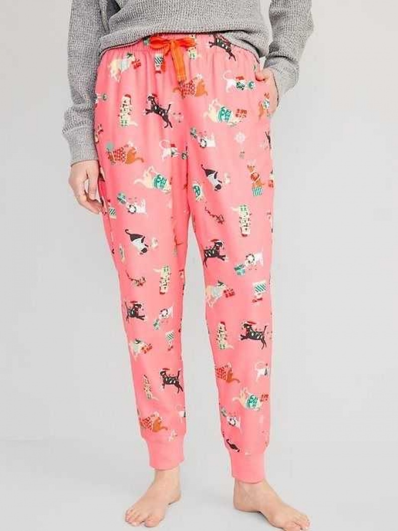 Old Navy Matching Flannel Jogger Pajama Pants Pink | NPX706481