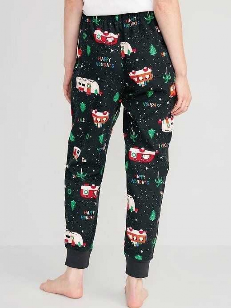 Old Navy Matching Flannel Jogger Pajama Pants Holiday Campers | MKA205417