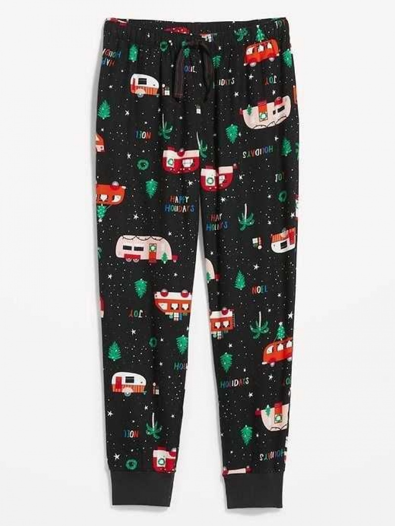 Old Navy Matching Flannel Jogger Pajama Pants Holiday Campers | MKA205417