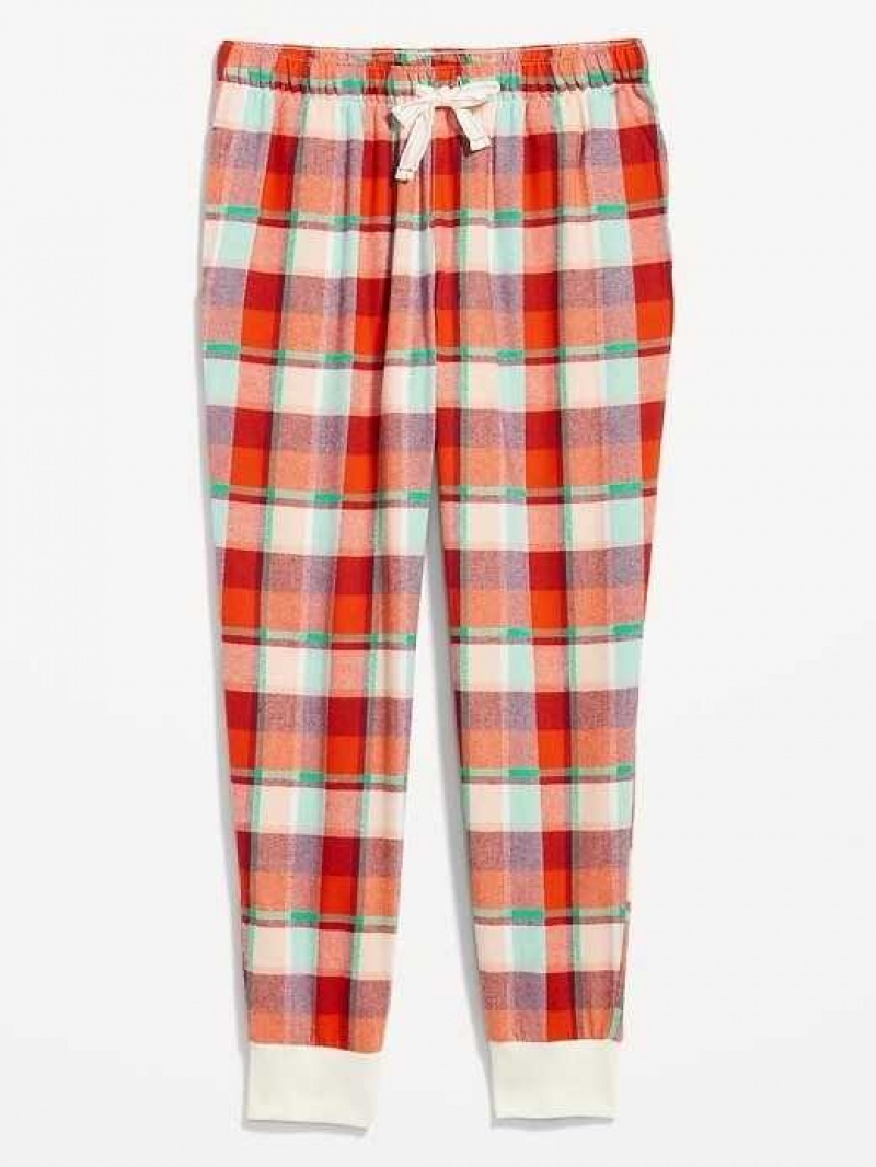 Old Navy Matching Flannel Jogger Pajama Pants Red | IMB542713