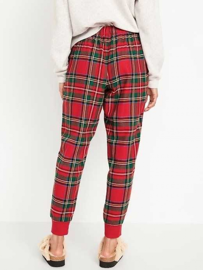 Old Navy Matching Flannel Jogger Pajama Pants Red | GZM972068