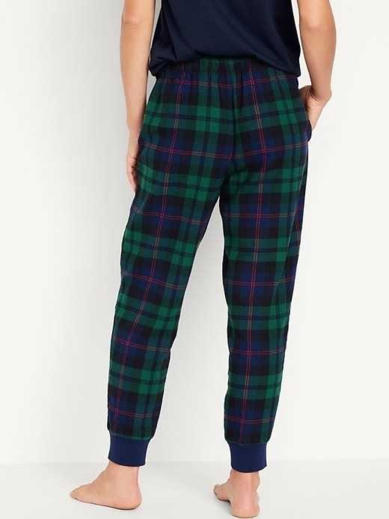 Old Navy Matching Flannel Jogger Pajama Pants Black | ADK216870