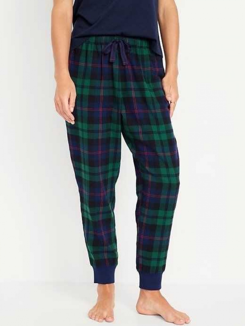 Old Navy Matching Flannel Jogger Pajama Pants Black | ADK216870