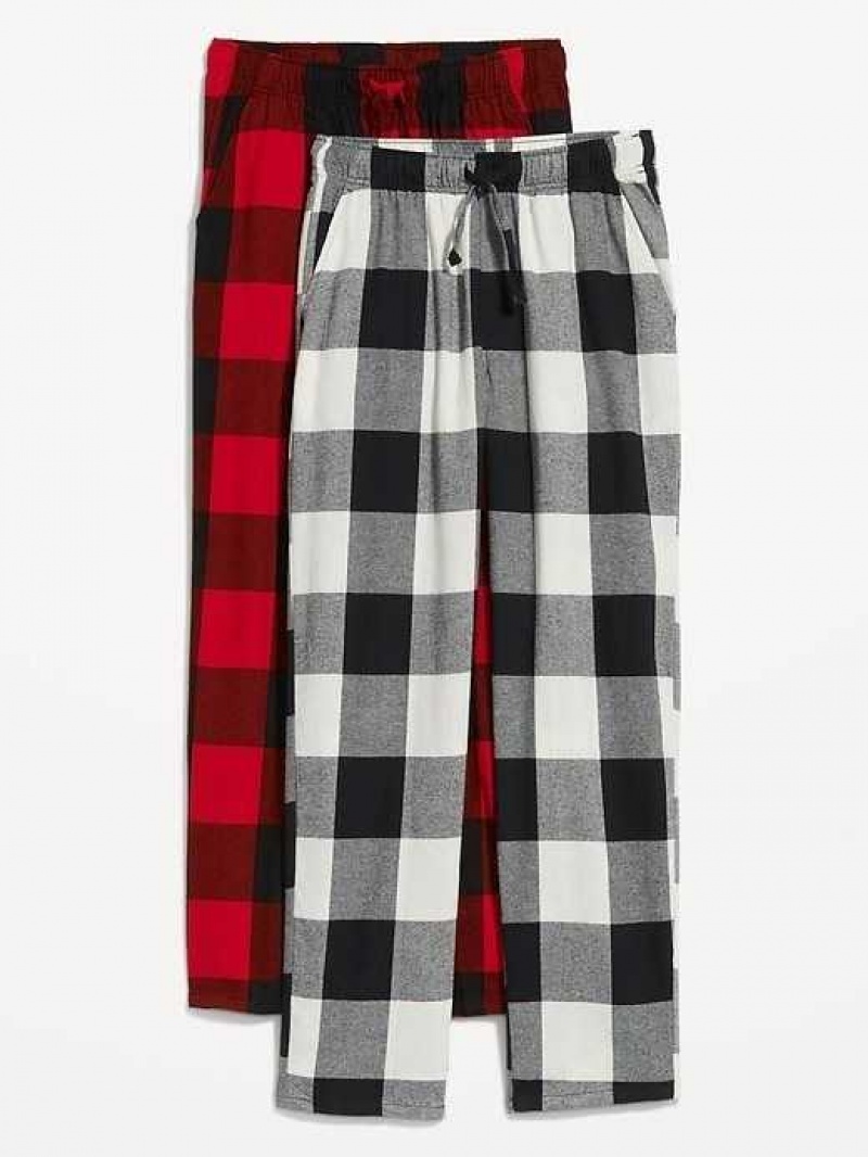 Old Navy Matching Flannel Pajama Pants 2-Pack Red | JLI429318