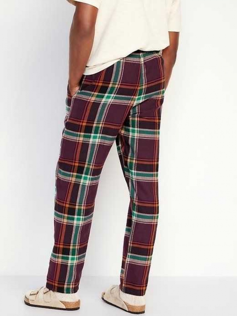 Old Navy Matching Flannel Pajama Pants Burgundy | EMA471658