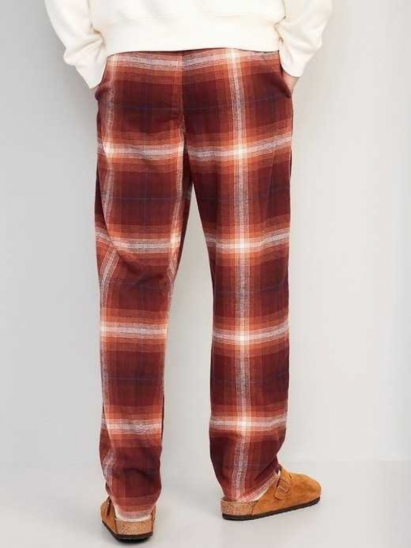 Old Navy Matching Flannel Pajama Pants Burgundy | EMA471658